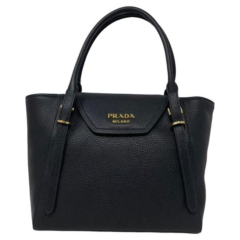 Prada Tote Bag Vitello Phoenix Leather Black BN2794 241011N